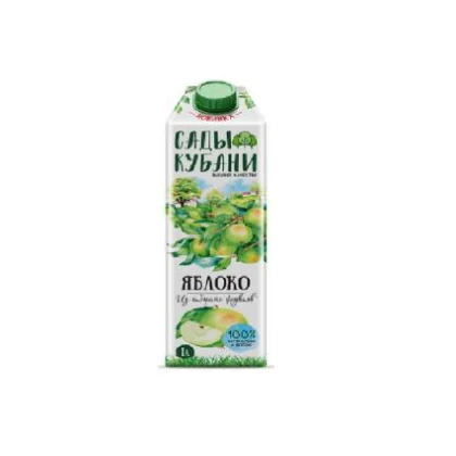 Нектар яблочный Сады Кубани т/п 1,000л д/пит