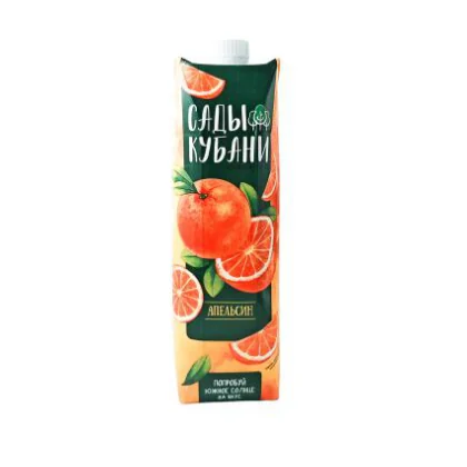 Нектар апельсиновый Сады Кубани т/п 1,000л д/пит