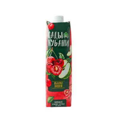 Нектар вишня-яблоко Сады Кубани т/п 1,000л д/пит