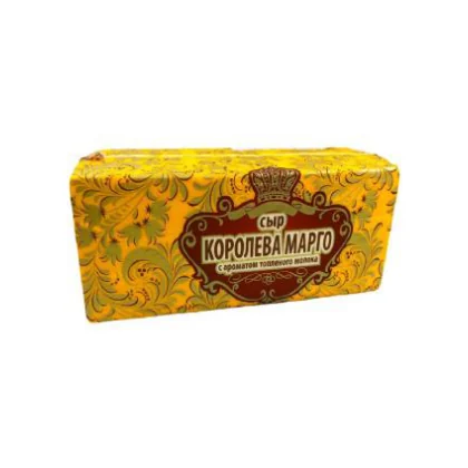 Сыр Королева Марго с ароматом топленого молока брус 50% м/у 3,000кг Молочный мир