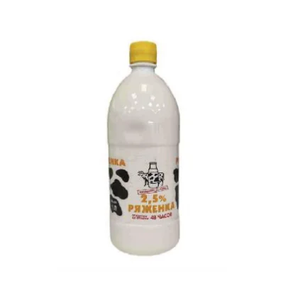Ряженка 2,5% бутылка 1,000л ГОСТ АМК