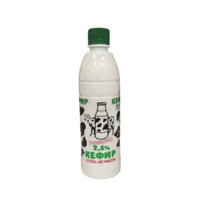 Кефир 2,5% бутылка 0,500л АМК