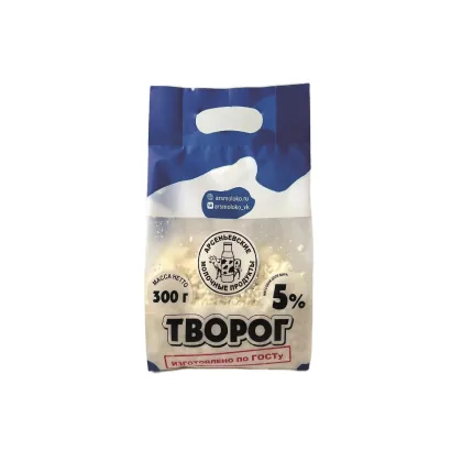 Творог 5% 0,300кг ГОСТ АМК