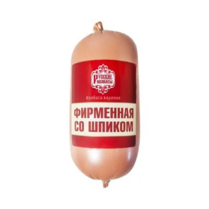 Колбаса вареная Фирменная со шпиком м/у 0,500кг Русские колбасы