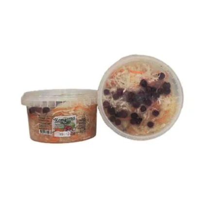 Капуста квашеная с клюквой и морковью от Афины п/к 0,500кг