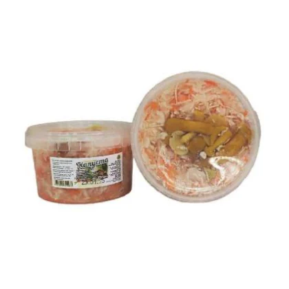 Капуста квашеная с маринованными грибами и морковью от Афины п/к 0,500кг