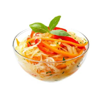 Капуста квашеная со сладким перцем и морковью от Афины п/к 0,500кг
