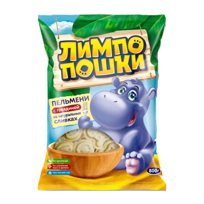 Пельмени Лимпопошки с говядиной на нат сливках му 0,800кг Морозофф ( )