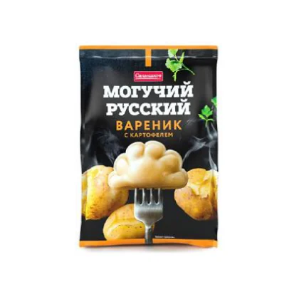 Вареники с картофелем Могучий Русский м/у 0,900кг св. Сальников