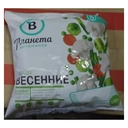 Овощная смесь св/м Весенние 0,400кг м/у Планета Витаминов