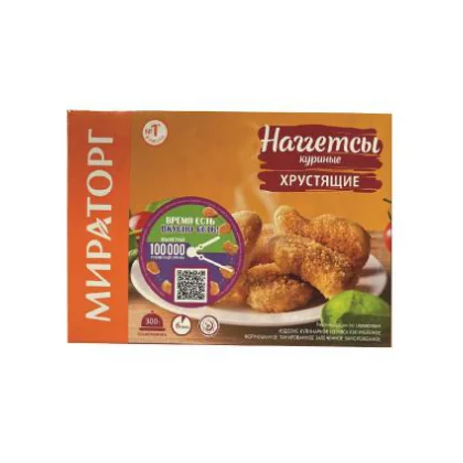 Наггетсы куриные хрустящие 0.300 кг к/у Мираторг