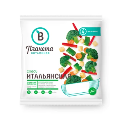 Овощная смесь св/м Итальянская 0,400кг м/у Планета витаминов