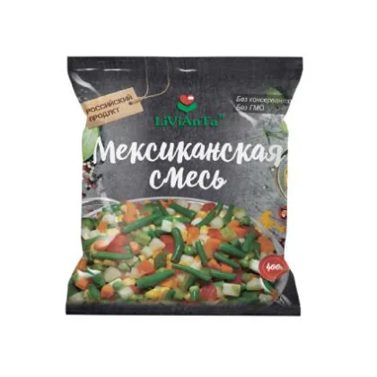 Овощная смесь св/м Мексиканская 0,400кг м/у Ливианта