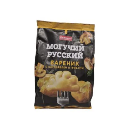 Вареники с картофелем и грибами Могучий Русский м/у 0,900кг Сальников
