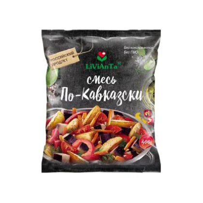 Овощная смесь св/м По-Кавказски 0,400кг м/у Ливианта