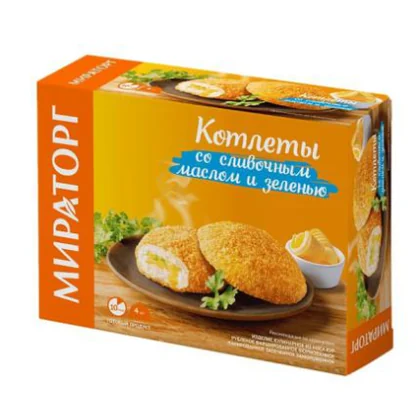 Котлеты со сливочным маслом и зеленью к/у 0,360кг Мираторг