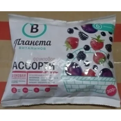 Фруктовое ассорти св/м 0,300кг м/у Планета Витаминов