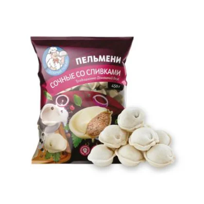 Пельмени Сочные со сливками Добрый повар м/у 0,450кг Кубанский продукт