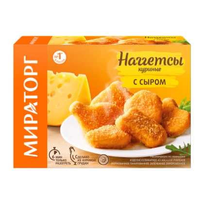 Наггетсы куриные с сыром к/у 0,250кг Мираторг