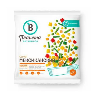 Овощная смесь св/м салат Мексиканский 1,0 кг м/у Планета витаминов
