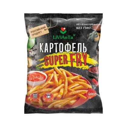 Картофель фри св/м 0,400кг м/у Ливианта