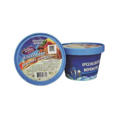Мороженое пломбир 12% бум/ст 0,500л с яблоком и корицей АМК