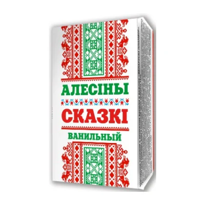 Мороженое пломбир ванильный брикет на вафлях Алесины сказки м/у 80г Морозофф