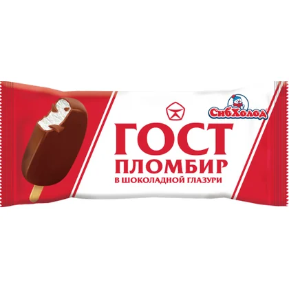 Мороженое эскимо ГОСТ Пломб в шок глазури 70 гр м/у СибХолод