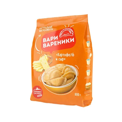 Вареники Вари вареники картофель-сыр м/у 0,800кг Мороз
