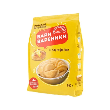 Вареники Вари вареники с картофелем м/у 0,800кг Мороз