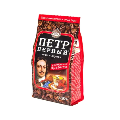 Кофе в зернах Петр № /у 0,250кг КуМир 18м