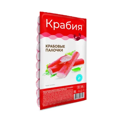 Крабовые палочки Крабия м/у 0,200кг Мороз