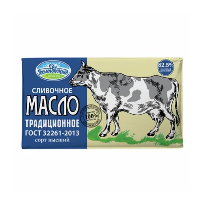 Масло сливочное Традиционное Бологовское 82,5% 0,200кг Формула Вкуса
