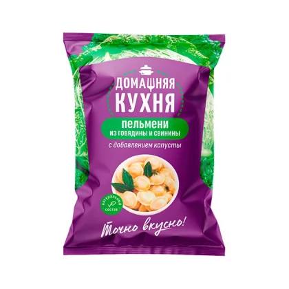 Пельмени Домашняя кухня мясо-капустные м/у 0,800кг Мороз